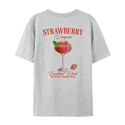 T-Shirt - Daquiri in Übergröße - Baumwolle, einzigartiger Rückendruck - perfekt für legere Tage