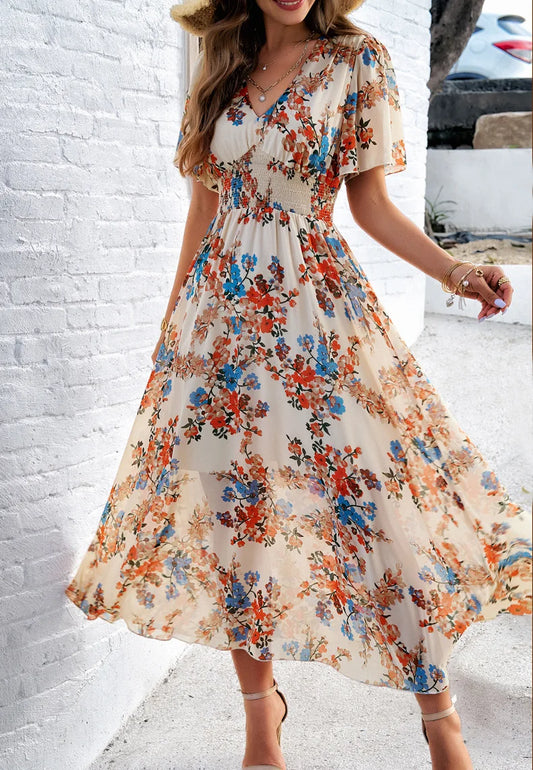Mary - Modekleid mit Blumendruck