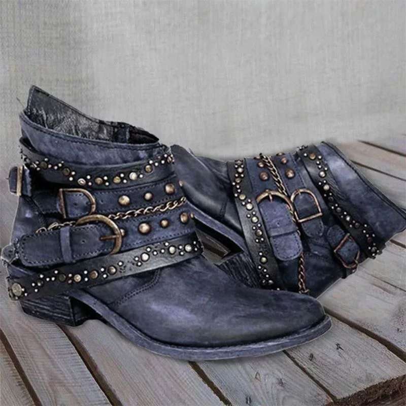 Stiefel mit Vintage-Absatz - Annmarie