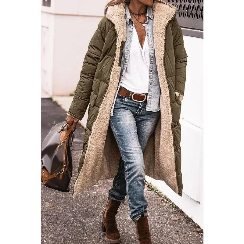 Emerald™ | Kuschelige Daunenjacke mit Lammfellfutter