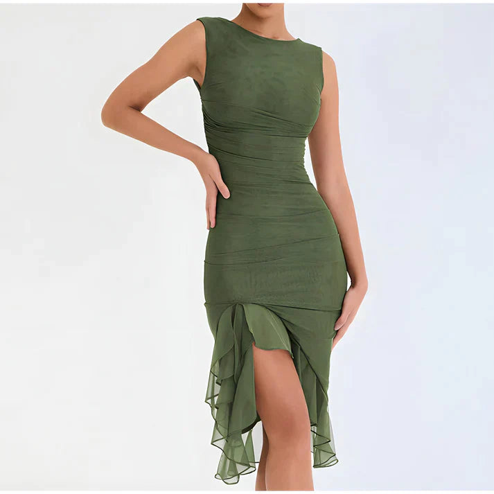 Fenna - Elegantes Bodycon-Kleid mit Rüschen