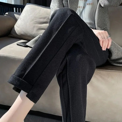 Sophie | Hose aus Wollmischung | Klassischer Stil | Gewebtes Design