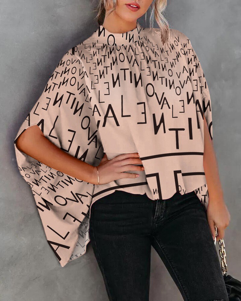 Elegante, locker sitzende Bluse mit Fledermausärmeln für den Sommer | Casual Fashion Streetwear Top