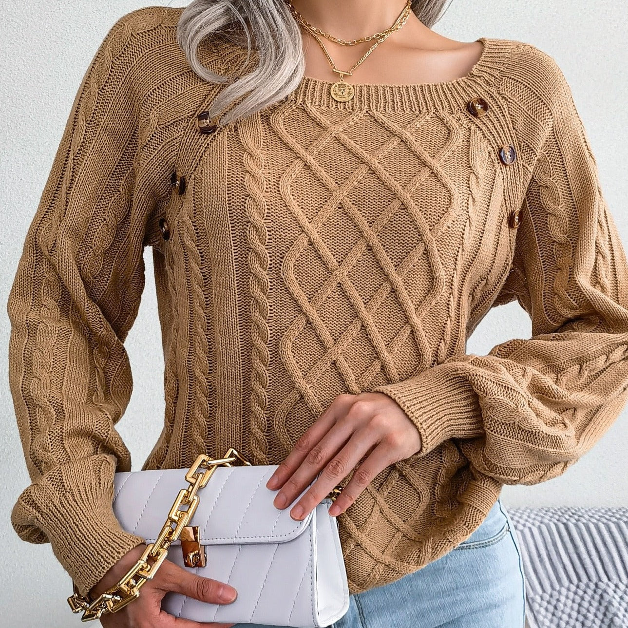 ADELINDA - Modischer Strickpulli für Damen