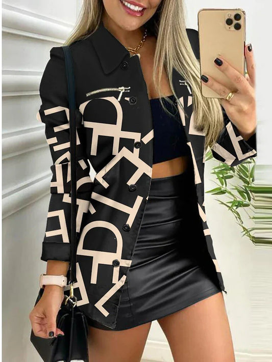Michellen - Schicke geometrische Jacke für Frauen