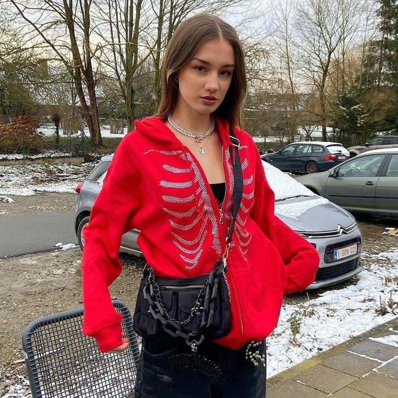 SkeletonHoodie™: Kapuzenpulli für Frauen