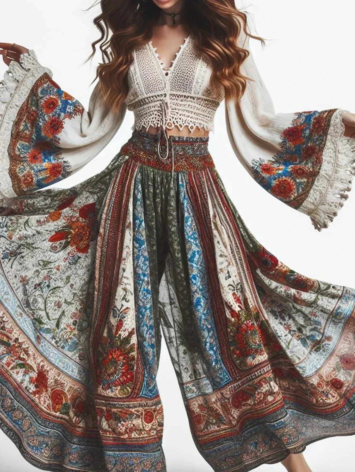 Elegante Boho-Hose für Frauen