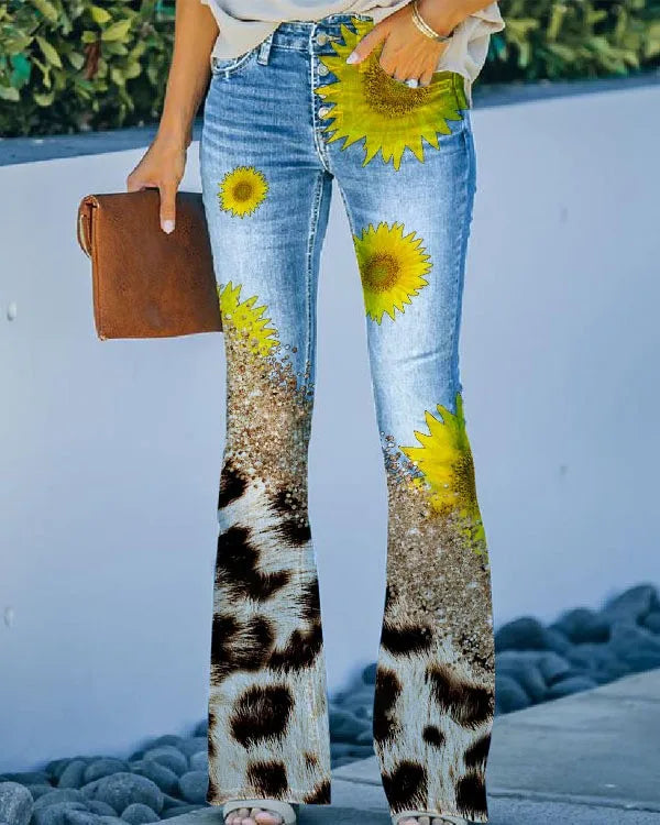 Ada - Jeans mit floralem Muster