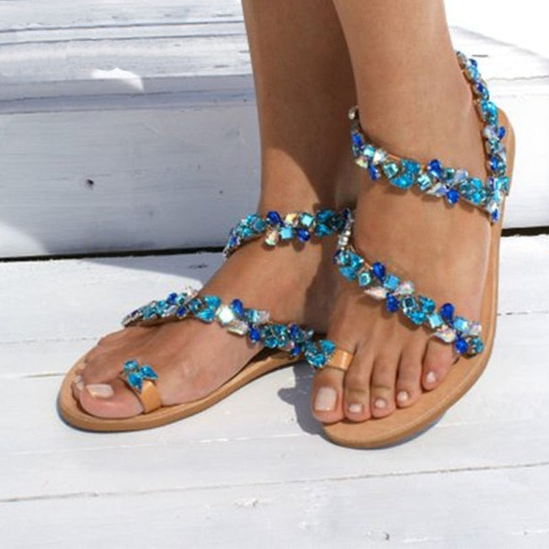 Kristall-Rutschen | Diamant-Sandalen