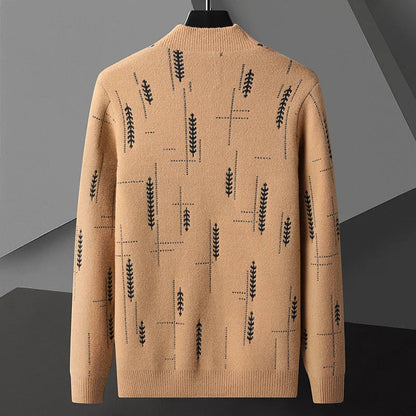 Strickjacke mit originellem Jacquardmuster