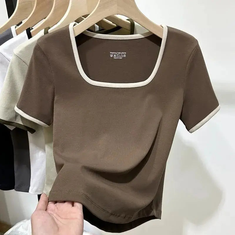 Ursula Shirt | Lässiges Shirt mit quadratischem Ausschnitt