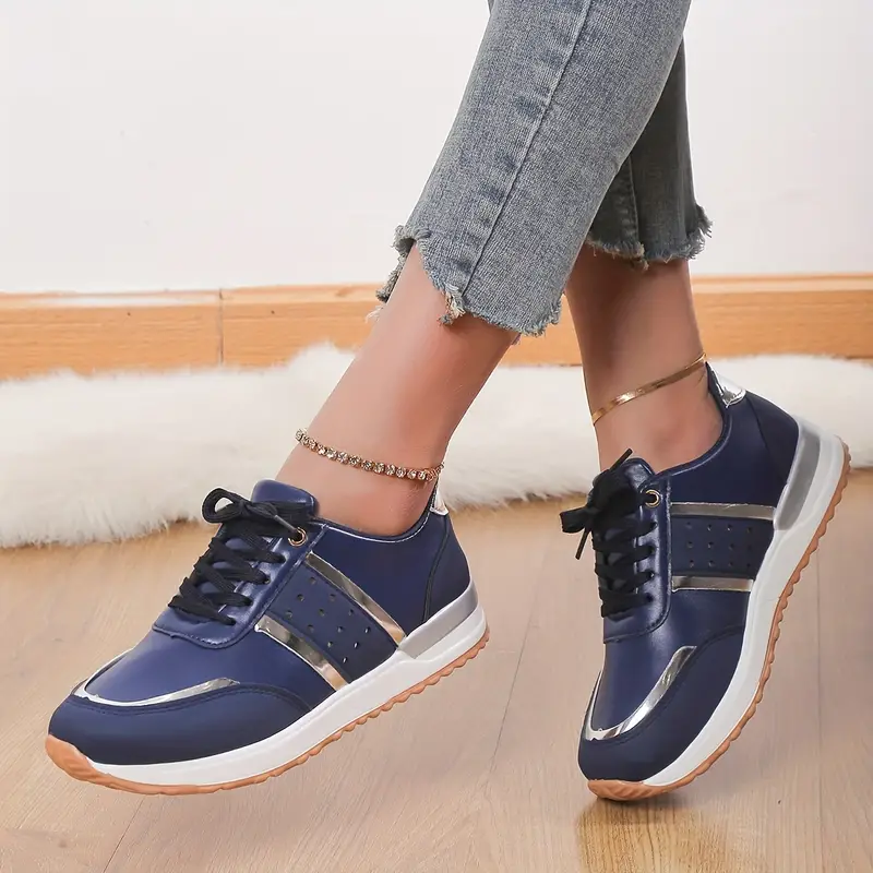 Wildleder-Patchwork Freizeit-Sportschuhe