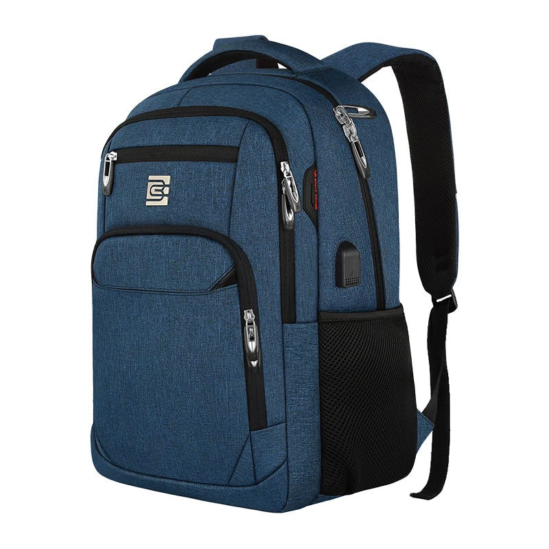 Bony | Slim Business Laptop-Rucksack für Reisen und Wandern mit USB-Anschluss
