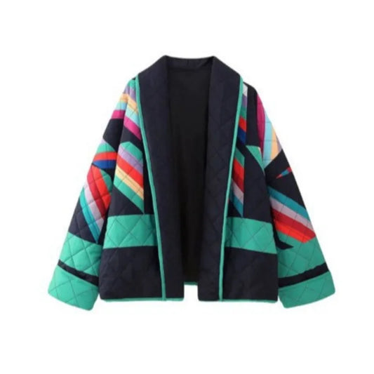 Selene - Jacke mit Patchwork-Schlagarm