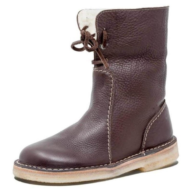 Wasserdichte Stiefel mit Wollfütterung
