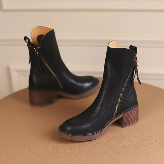 Stylische Kurzstiefeletten mit Absatz für Frauen