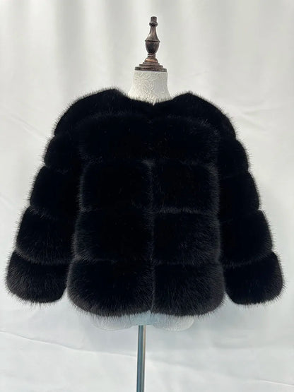 Eleganter Pelzmantel für Damen
