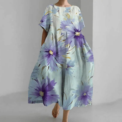 Amelia - Midikleid mit floralem Muster