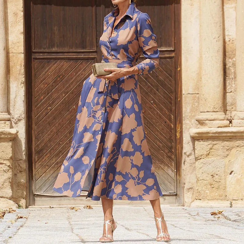 Elegantes Kleid mit langen Ärmeln