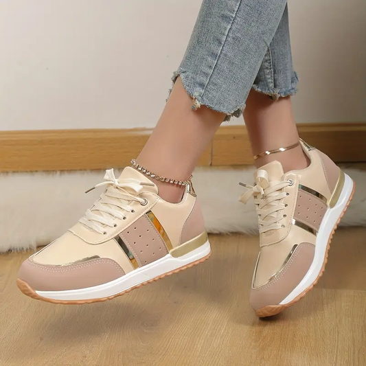 Wildleder-Patchwork Freizeit-Sportschuhe