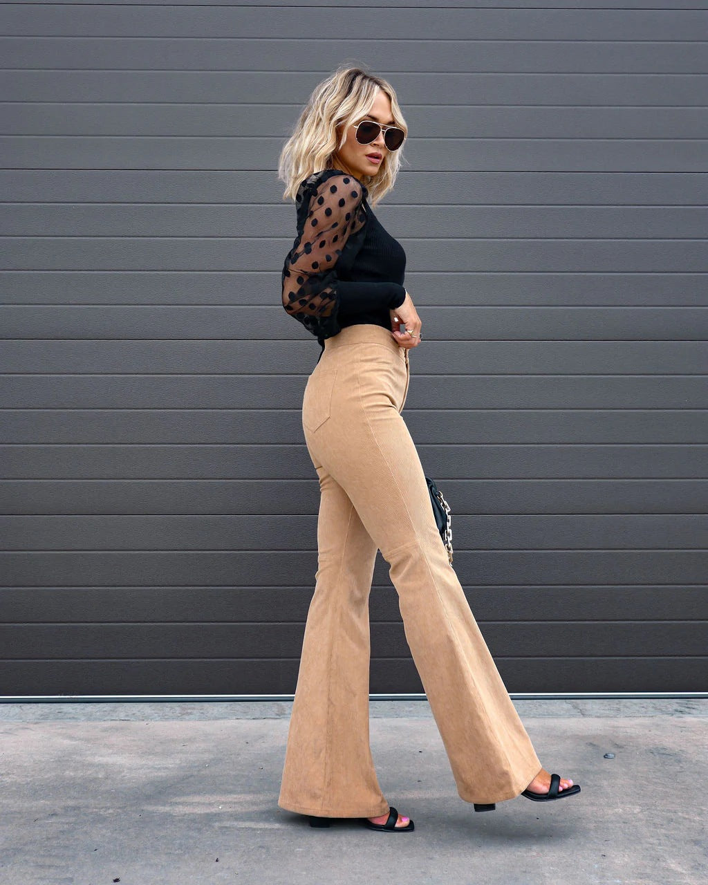 Clémence - Ausgestellte Hose im Vogue-Stil