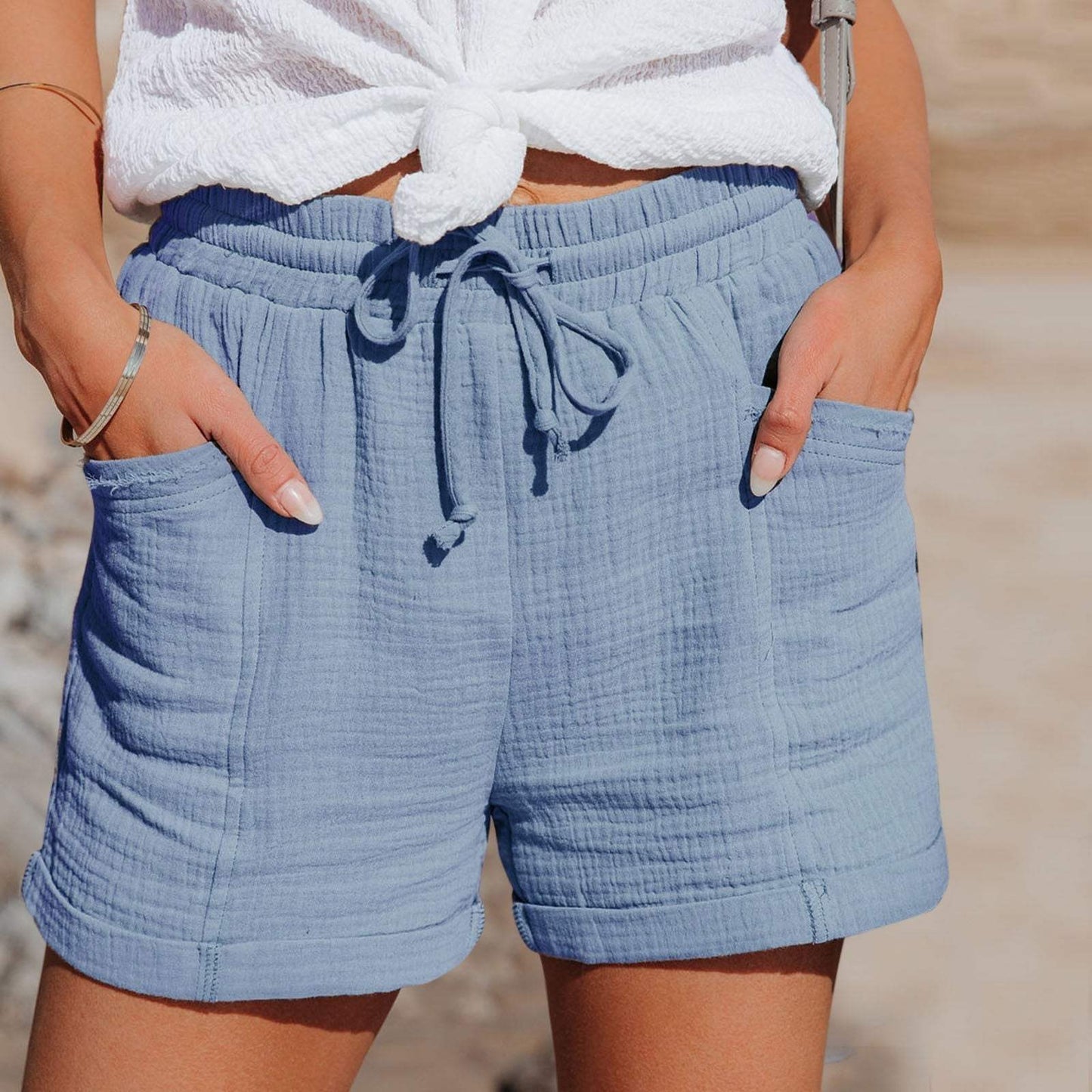 Shorts - Luftig - Bequem mit Kordelzug - Ideal für Sommertage