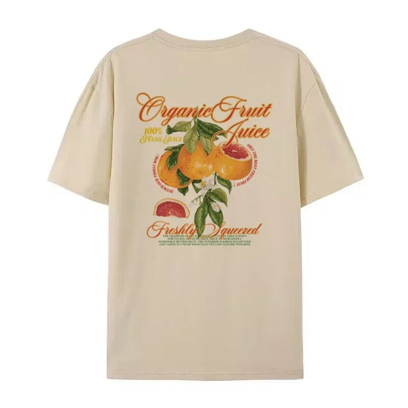 T-Shirt - Grapefruit - Einzigartiger Rückenaufdruck, bequem - perfekt für den lässigen Alltagsgebrauch