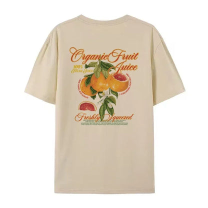 T-Shirt - Grapefruit - Einzigartiger Rückenaufdruck, bequem - perfekt für den lässigen Alltagsgebrauch