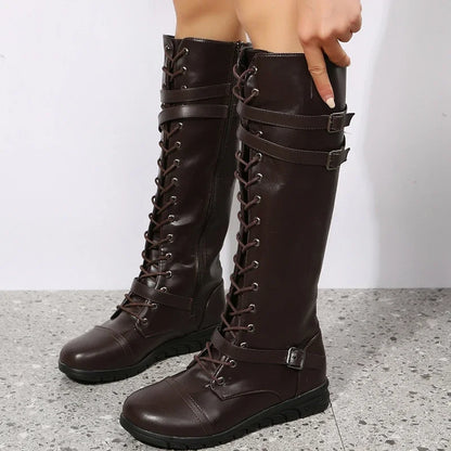 Hohe Winterstiefel aus Spitze - Laramie