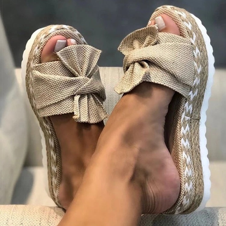SCARLET | Trendige stylische Sommersandalen mit Schleife
