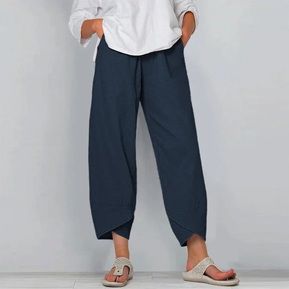 Sadie - Leinenhose aus Baumwolle für Frauen