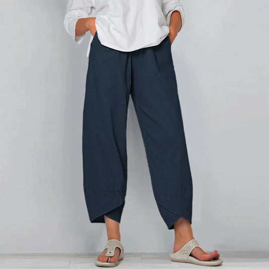 Sadie - Leinenhose aus Baumwolle für Frauen