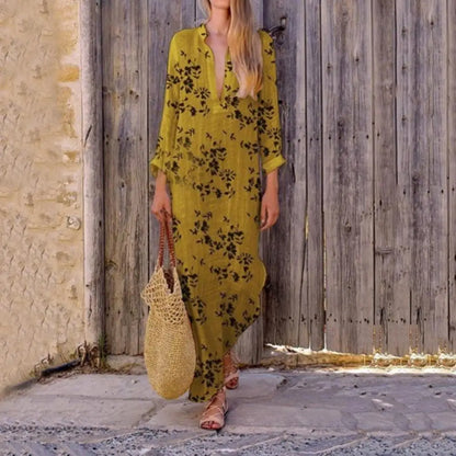 Clara - Kleid aus Baumwoll-Leinen