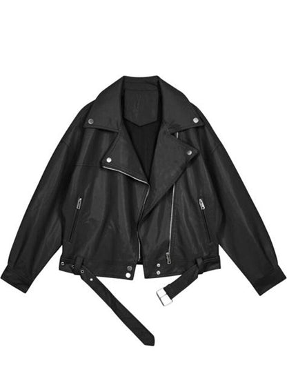 Cecelia - lässige Jacke mit Gürtel und Übergröße