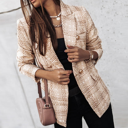 Nienkia - Schicker karierter Blazer für Frauen