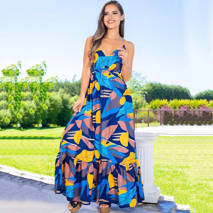 Georgia - Maxikleid mit tropischem Muster