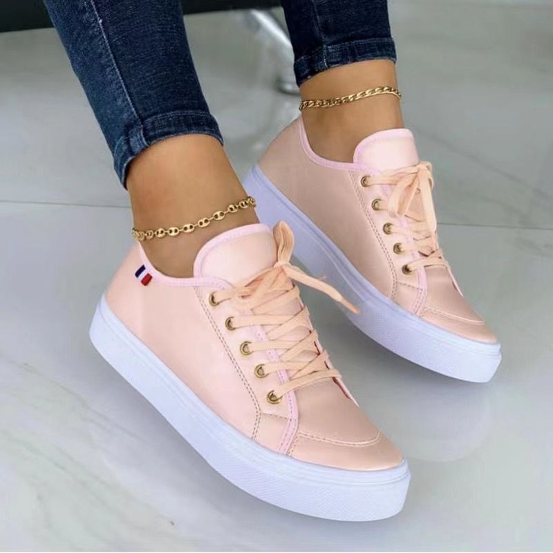 Frauen runde Zehe Plattform lässig Gummi Schuhe
