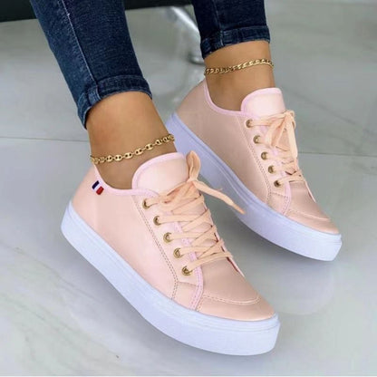 Frauen runde Zehe Plattform lässig Gummi Schuhe
