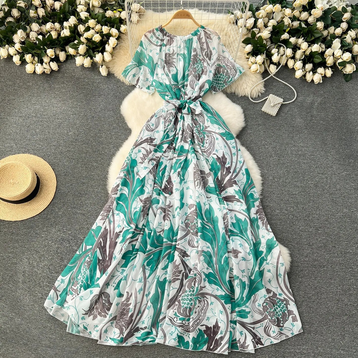 Evelyn - Elegantes Kleid mit Druck