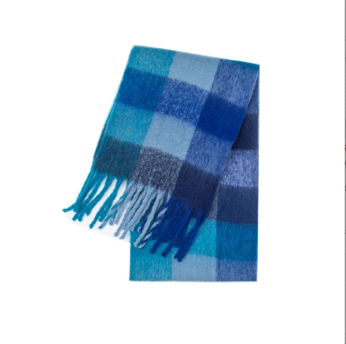 Scarvello | Dicker warmer Kaschmir-Regenbogen-Schal