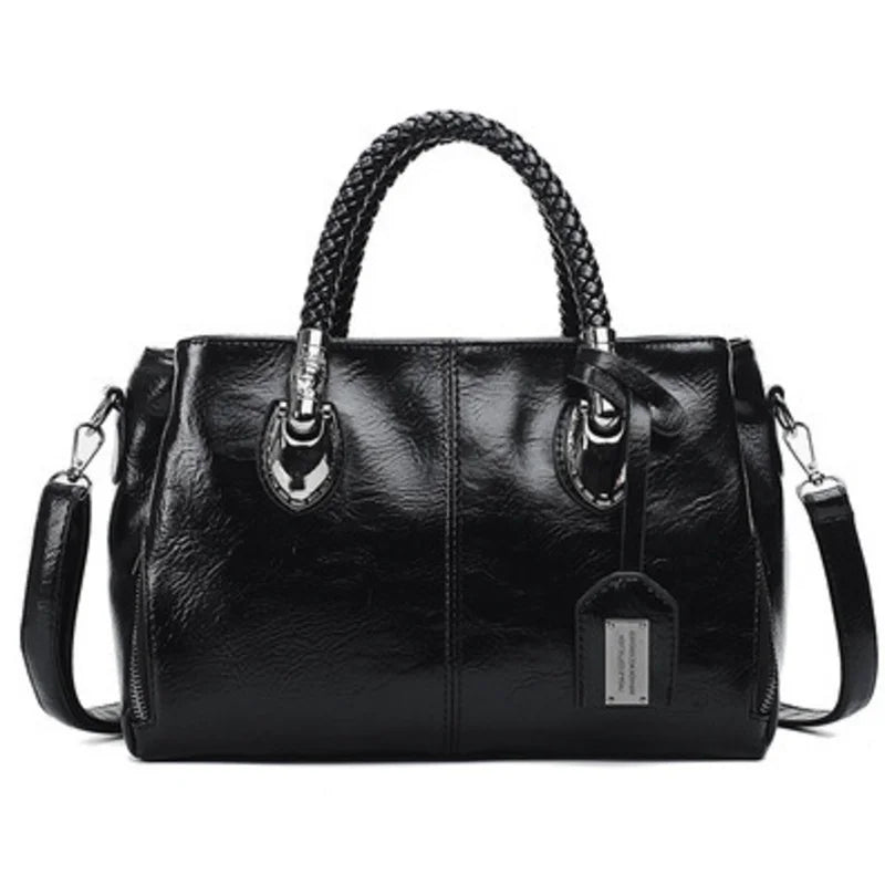 Iversen™ | Elegante Tasche mit geflochtenen Griffen