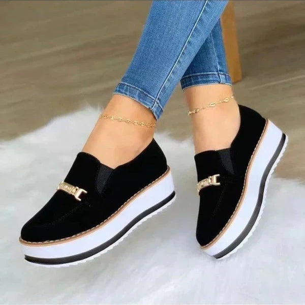Damenschuhe mit Plateausohle
