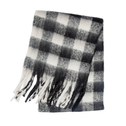 Scarvello | Dicker warmer karierter Winterschal