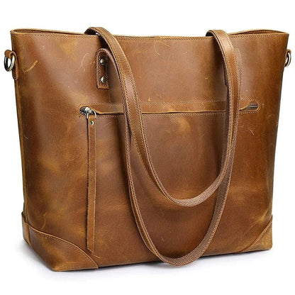 Wrenley - Schultertasche aus Vintage-Leder