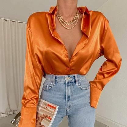 Sammie Satin Blouse | Die perfekte Bluse für jede Gelegenheit!