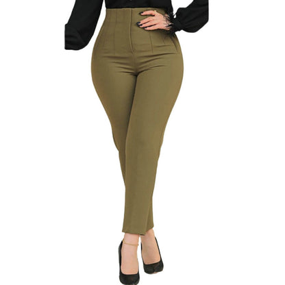 Allegra Hose - Hoch geschnittene, schmal geschnittene Damenhose für einen eleganten Look
