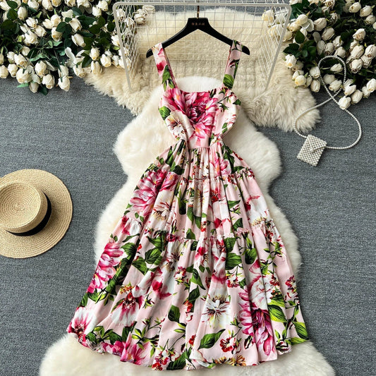 Dorothy - Elegantes Chiffonkleid mit Druck