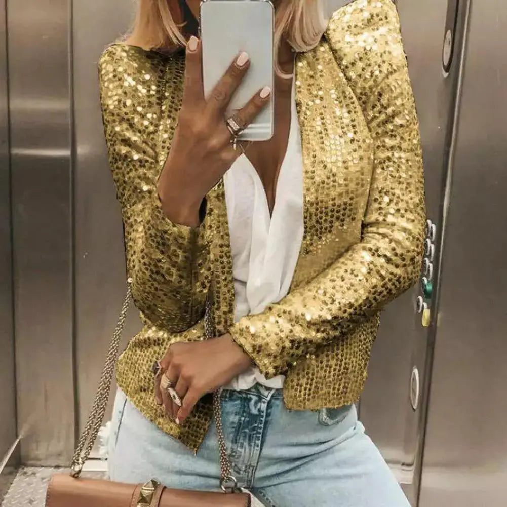 Aaliyah - eleganter Pailletten-Blazer