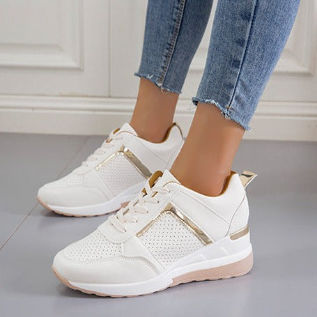 Turnschuhe Plattform Schnürschuhe Freizeitschuhe