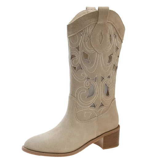 Cowboystiefel mit niedrigem Absatz - Azabeth